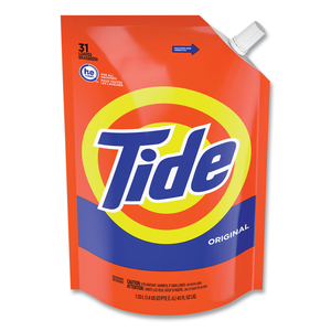 POUCH HE LIQUID LAUNDRY DETERGENT, TIDE ORIGINAL SCENT, 35 LOADS, 45 OZ, 3/CARTON by Tide