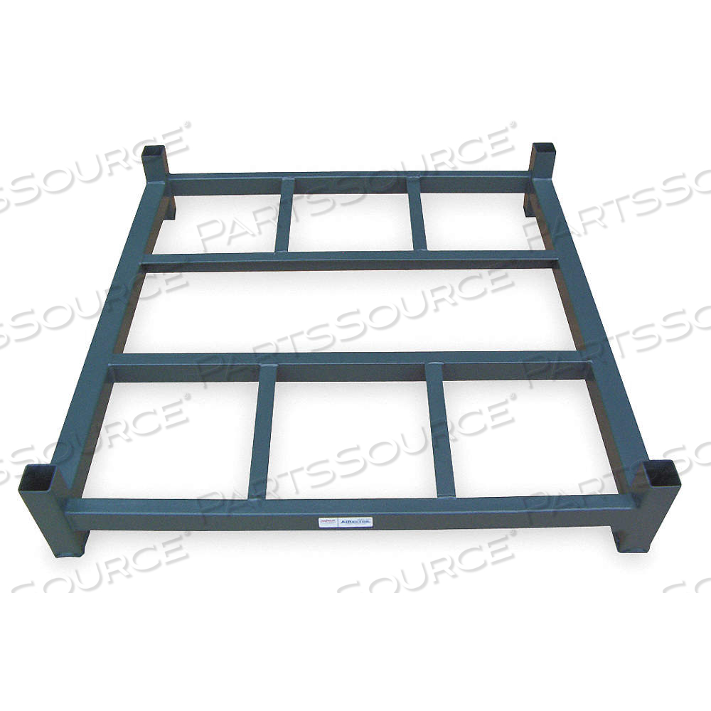 STACK RACK BASE, 42 IN X 60 IN X 6 1/4 IN, OPEN DECKING, 2,000 LB LOAD CAPACITY by Approved Vendor