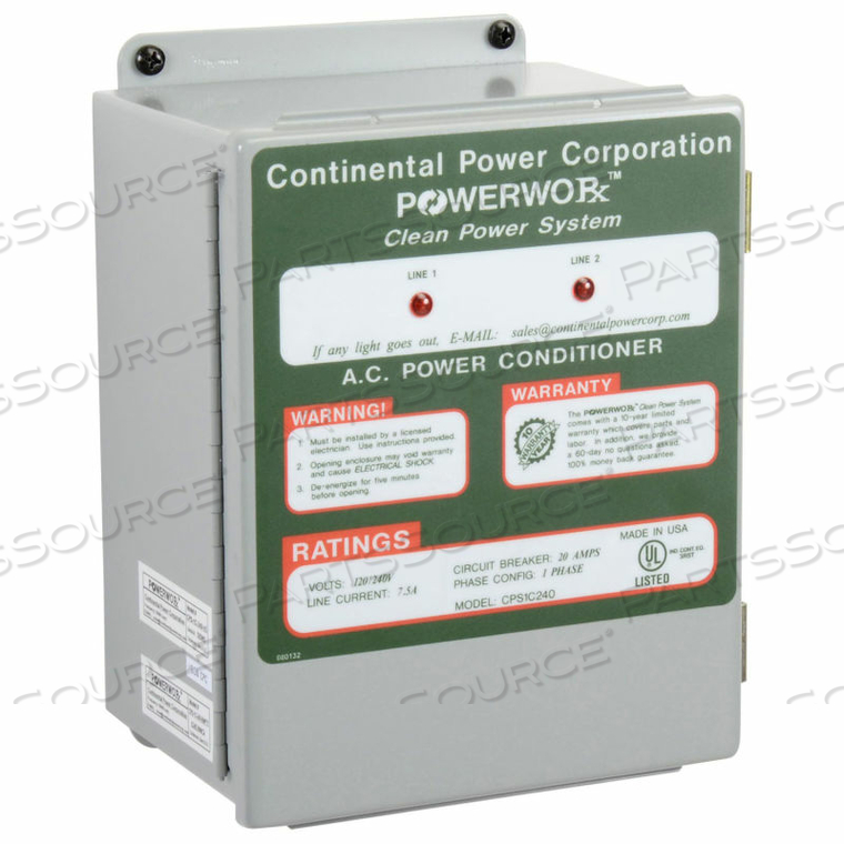 COMMERCIAL/INDUSTRIAL CLEAN POWER SYSTEM, 120/240V, SINGLE PHASE 