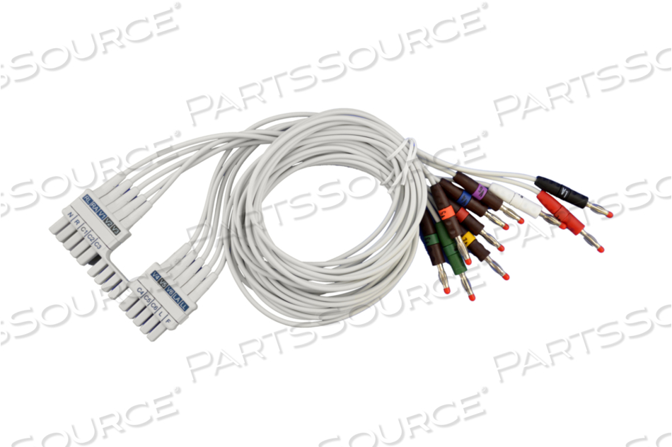 MORTARA 10 LEAD ADULT/PEDIATRIC BANANA PLUG REPLACEMENT LEADWIRE 