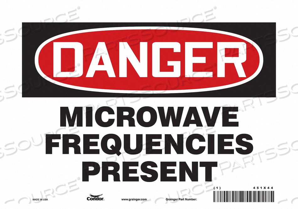 SIGN RADIOFREQUENCY/MICROWAVE 7 H 