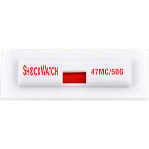 SPOTSEE MINICLIP SINGLE TUBE IMPACT INDICATORS, 65G RANGE, 100/BOX by Shockwatch Inc