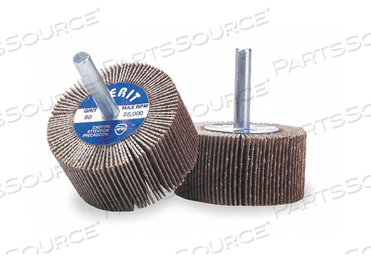 FLAP WHEEL AO 3/4X3/4X1/8 IN SHANK 80G by Merit