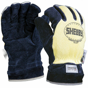 FIREFIGHTERS GLOVES XL COWHIDE LTHR PR by Shelby