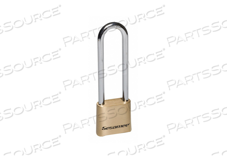 COMBINATION PADLOCK 1 3/4IN RECTGLE GOLD by Sesamee