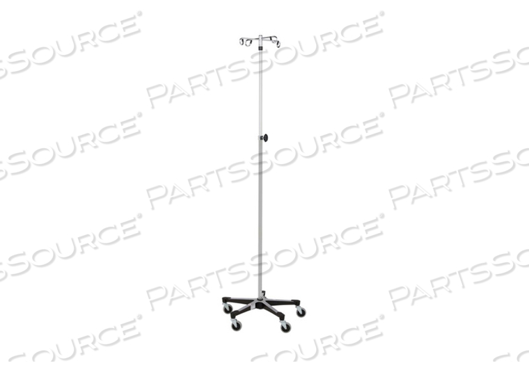 IV STAND 4 HOOK W/THUMB OPERATED SLIDE LOCK W/5 LEG BASE by Blickman IV STAND 4 HOOK W/THUMB OPERATED SLIDE LOCK W/5 LEG BASE by Blickman