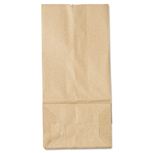 GROCERY PAPER BAGS, 35 LB CAPACITY, #5, 5.25" X 3.44" X 10.94", KRAFT, 500 BAGS by AJM Packaging Corporation