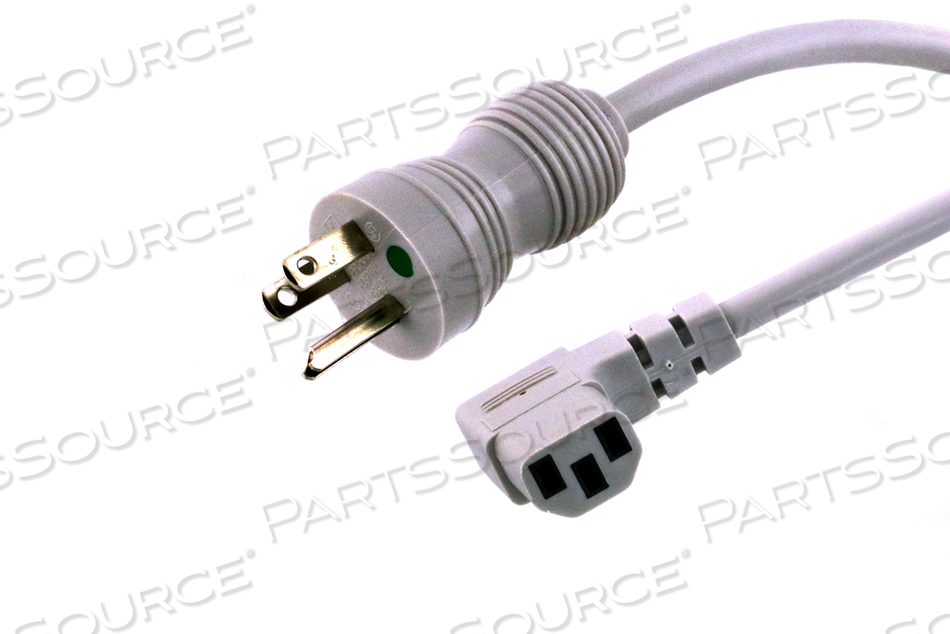 POWER CORD, GRAY, 125 V, 10 A, 0.307 IN OD, 105 DEG C, 10 FT, UL by Webber Electronics POWER CORD, GRAY, 125 V, 10 A, 0.307 IN OD, 105 DEG C, 10 FT, UL by Webber Electronics