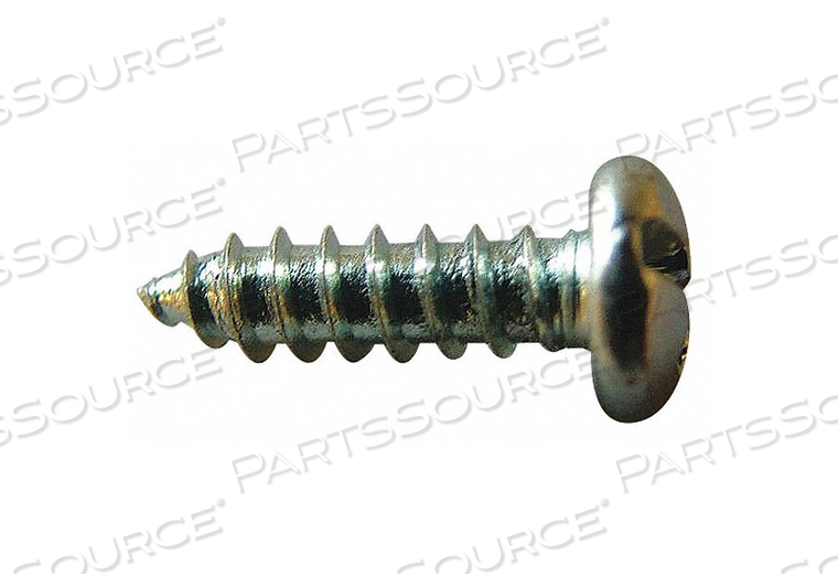 SHEET METAL SCREW, #6 SIZE, 1 IN LG, STEEL, ZINC PLATED, PAN, AB, COMBO SLOTTED/PHILLIPS by Fabory SHEET METAL SCREW, #6 SIZE, 1 IN LG, STEEL, ZINC PLATED, PAN, AB, COMBO SLOTTED/PHILLIPS by Fabory