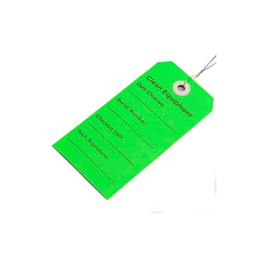 CLEAN EQUIPMENT TAG, GREEN, 2-5/16" X 4-3/4", PKG QTY 500 by Elkay Plastics CLEAN EQUIPMENT TAG, GREEN, 2-5/16" X 4-3/4", PKG QTY 500 by Elkay Plastics