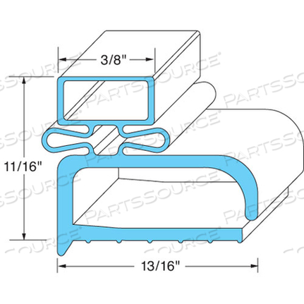 DOOR GASKET15 1/8" X 24 1/4" 