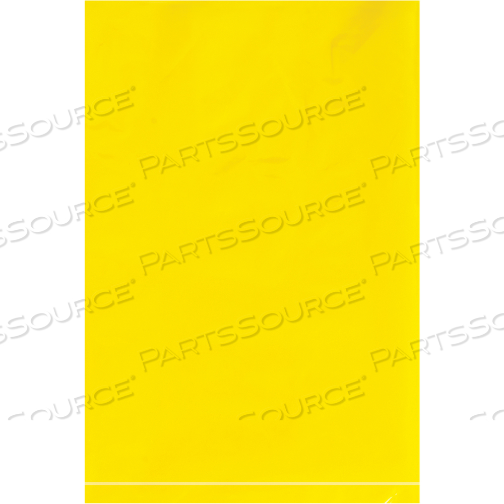 FLAT 2 MIL POLY BAGS, 6" X 9", YELLOW, 1000/CASE by BOX Partners (Box Acquisitions, LLC)