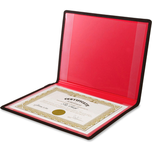 DIPLOMA AND CERTIFICATE HOLDER - POLYPROPYLENE - 12" X 9" - BLACK by Angler's