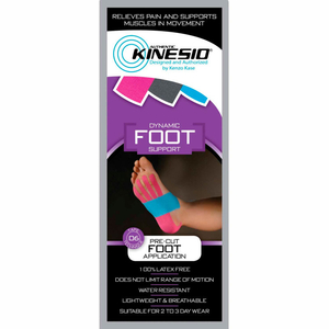 KINESIO PRE-CUT KINESIOLOGY TAPE, FOOT, CASE OF 20 by Fabrication Enterprises