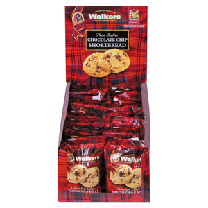 SHORTBREAD COOKIES, CHOCOLATE CHIP SHORTBREAD, 2.2 OZ BOX by Walkers