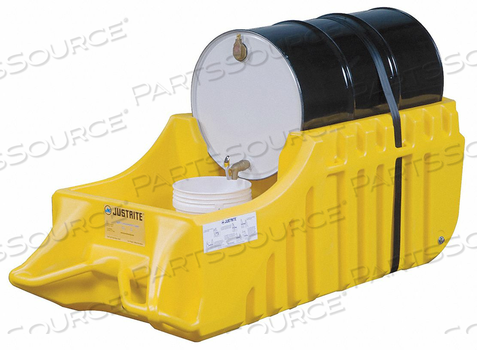 OUTDOOR DISPENSING DOLLY YELLOW 66 GAL 