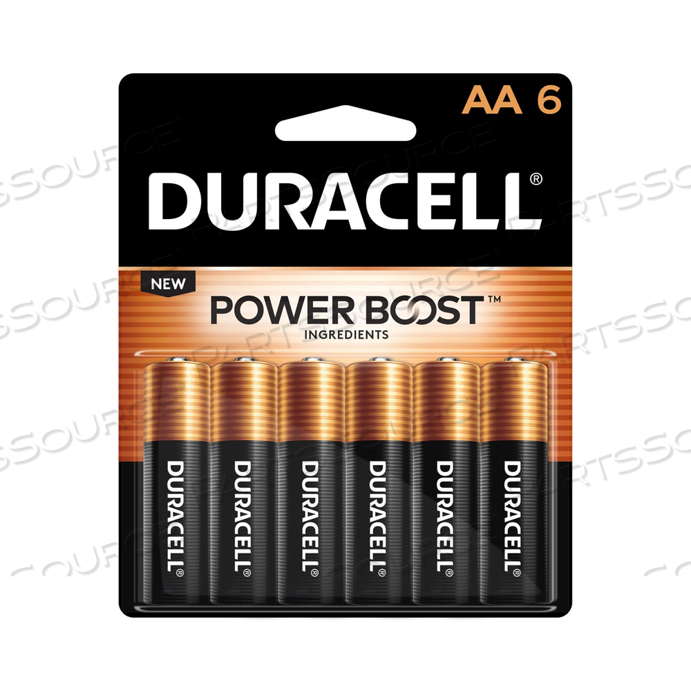 MN1500B6Z DURACELL, MN1500 ALKALINE BATTERY, AA, COPPERTOP, 6PK by Duracell