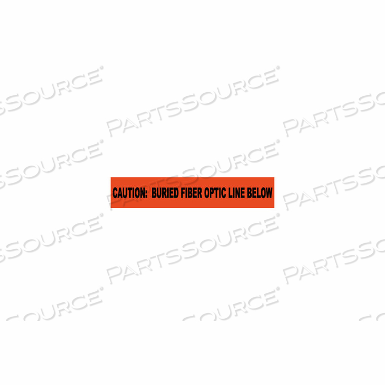 NON-DETECTABLE UNDERGROUND WARNING TAPE - CAUTION BURIED FIBER OPTIC LINE - 6"W by National Marker Company NON-DETECTABLE UNDERGROUND WARNING TAPE - CAUTION BURIED FIBER OPTIC LINE - 6"W by National Marker Company