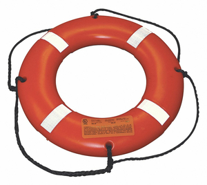 SURVIVAL RING BUOY 24 DIA ORANGE by Stearns Flotation