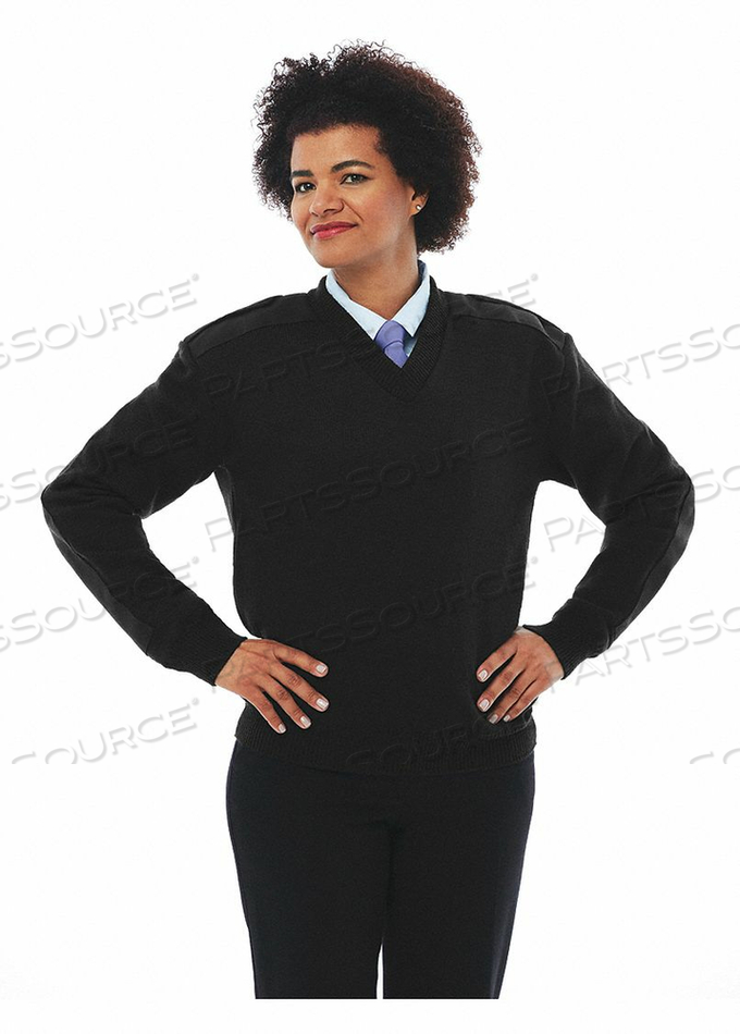 V-NECK MILITARY SWEATER BLACK XS by Cobmex V-NECK MILITARY SWEATER BLACK XS by Cobmex