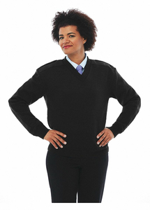 V-NECK MILITARY SWEATER BLACK XS by Cobmex V-NECK MILITARY SWEATER BLACK XS by Cobmex