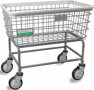 WIRE LAUNDRY CART 600 LB LD CAP. GRAY by R&B Wire Products, Inc.