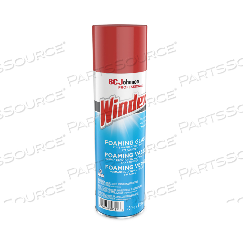 333813 WINDEX GLASS CLEANER, 19.7 OZ, AEROSOL, TRANSLUCENT, CHARACTERISTIC by Windex