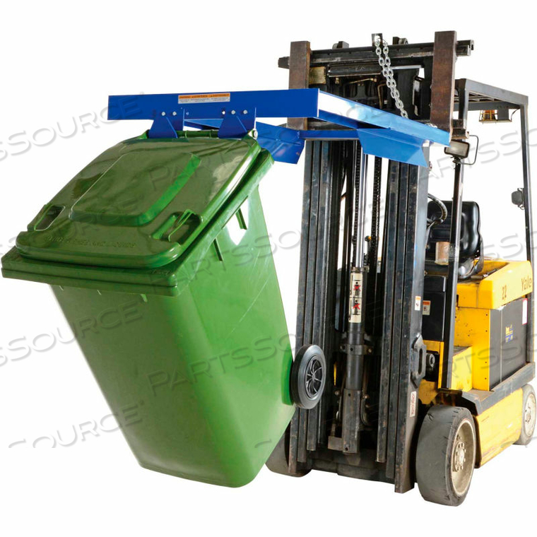 FORKLIFT MOUNTED TRASH CAN DUMPER 500 LB. CAP. by Vestil Manufacturing Corp.