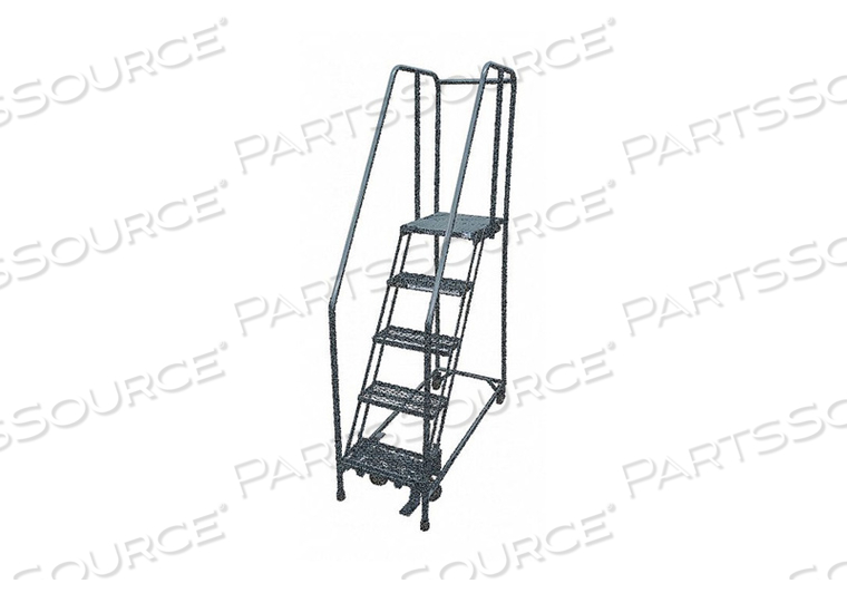 ROLLING LADDER STEEL 70IN. H. GRAY by Cotterman