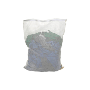 MESH BAG W/ NYLON ZIPPER CLOSURE, WHITE, 18X30, MEDIUM WEIGHT by H.G. Maybeck Company