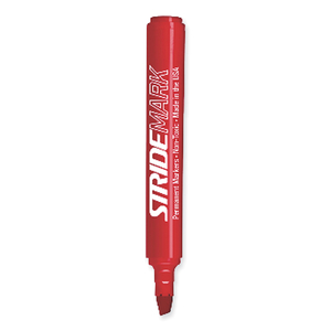 STRIDEMARK PERMANENT MARKER, FINE BULLET TIP, RED, 12/PACK by Stride