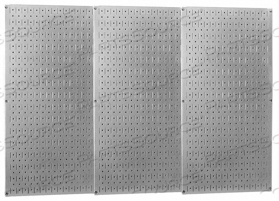 INDUSTRIAL METAL PEGBOARD, GALVANIZED METALLIC, 48" X 32" X 3/4" by Wall Control Pegboard INDUSTRIAL METAL PEGBOARD, GALVANIZED METALLIC, 48" X 32" X 3/4" by Wall Control Pegboard