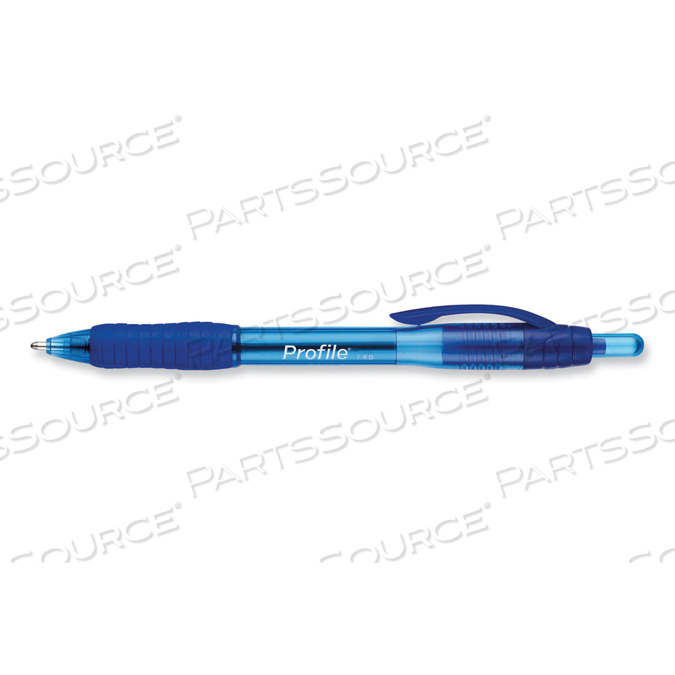 PROFILE BALLPOINT PEN, RETRACTABLE, BOLD 1.4 MM, BLUE INK, BLUE BARREL by Paper Mate