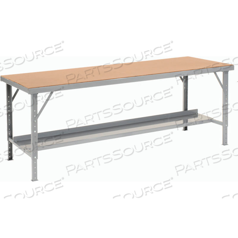 120"W X 34"D HEAVY-DUTY EXTRA LONG ASSEMBLY WORKBENCH HARDBOARD TOP - GRAY by Approved Vendor 120"W X 34"D HEAVY-DUTY EXTRA LONG ASSEMBLY WORKBENCH HARDBOARD TOP - GRAY by Approved Vendor