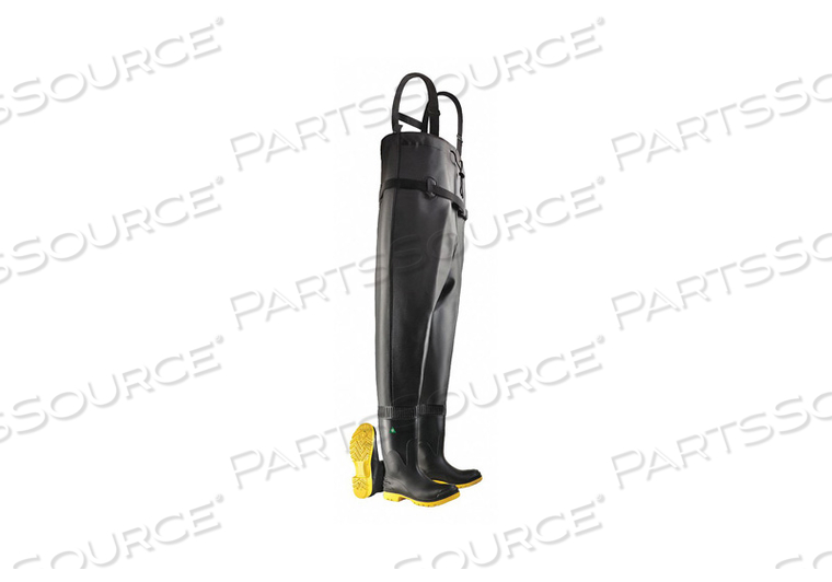 E8462 CHEST WADER MEN'S 13 STEEL BLACK PR by Dunlop