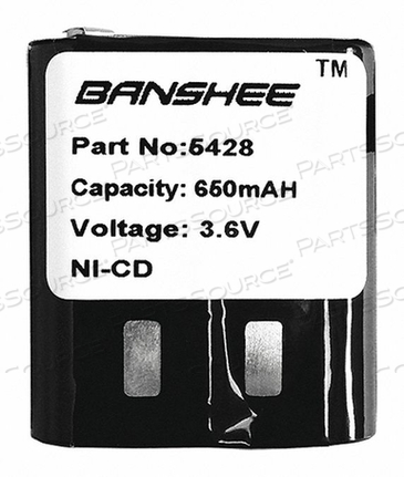 BATTERY PACK NICKEL-METAL HYDRIDE 3.6V by Banshee