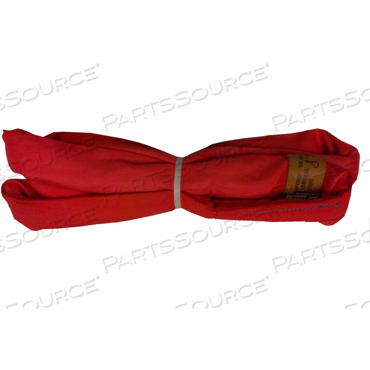 1-3/10" X 20' SAF/GRIP ENDLESS POLYESTER ROUND SLING, RED 