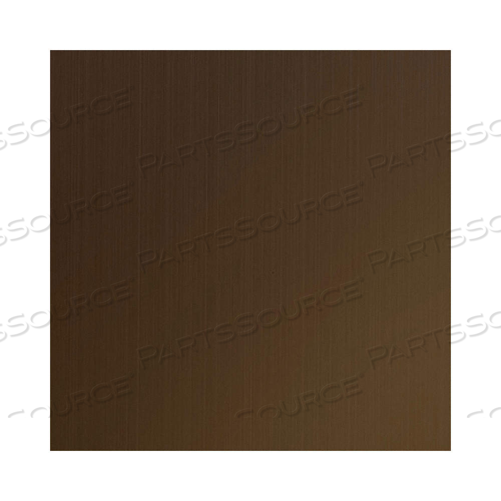 COLORED STAINLESS STEEL SHEET, BRONZE, 24 IN X 24 IN NOMINAL SIZE (WXL), 0.035 IN THICK, HAIRLINE by Approved Vendor COLORED STAINLESS STEEL SHEET, BRONZE, 24 IN X 24 IN NOMINAL SIZE (WXL), 0.035 IN THICK, HAIRLINE by Approved Vendor