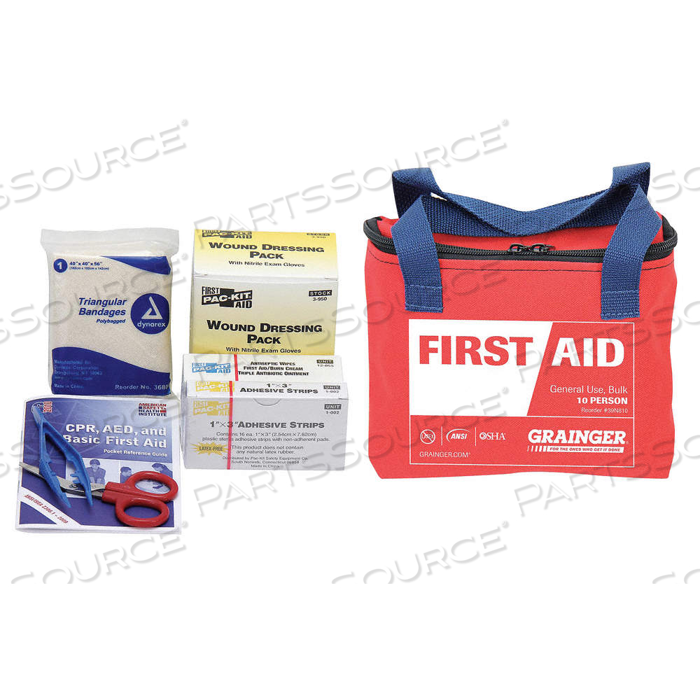 FIRST AID KIT AND HOUSING, 77 COMPONENTS, ANSI/ISEA Z308.1-2009, TYPE I/II by Approved Vendor FIRST AID KIT AND HOUSING, 77 COMPONENTS, ANSI/ISEA Z308.1-2009, TYPE I/II by Approved Vendor