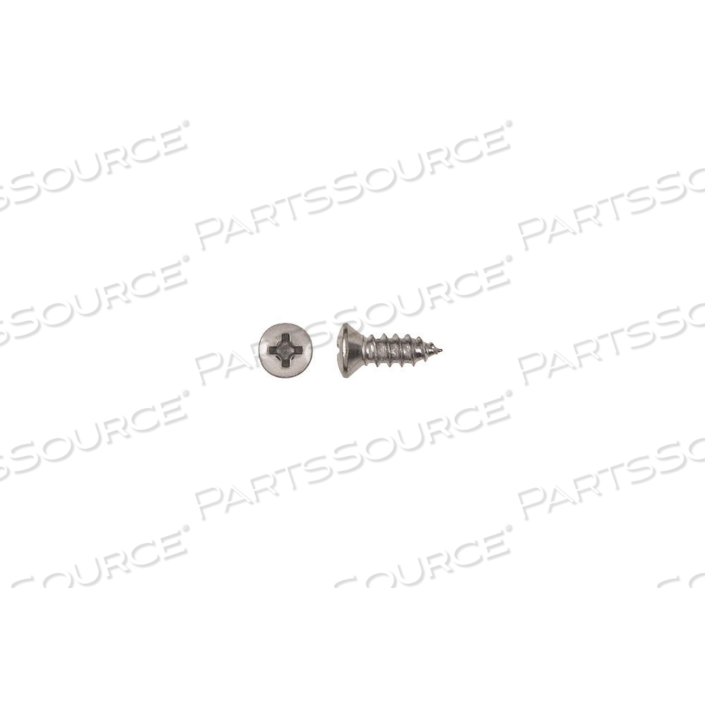 SHEET METAL SCREW, #8 SIZE, 7/16 IN LG, STEEL, CHROME PLATED, OVAL, PHILLIPS by Approved Vendor SHEET METAL SCREW, #8 SIZE, 7/16 IN LG, STEEL, CHROME PLATED, OVAL, PHILLIPS by Approved Vendor