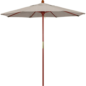 CALIFORNIA UMBRELLA 7.5' PATIO UMBRELLA - OLEFIN WOVEN GRANITE - HARDWOOD POLE - GROVE SERIES by March Products Inc CALIFORNIA UMBRELLA 7.5' PATIO UMBRELLA - OLEFIN WOVEN GRANITE - HARDWOOD POLE - GROVE SERIES by March Products Inc