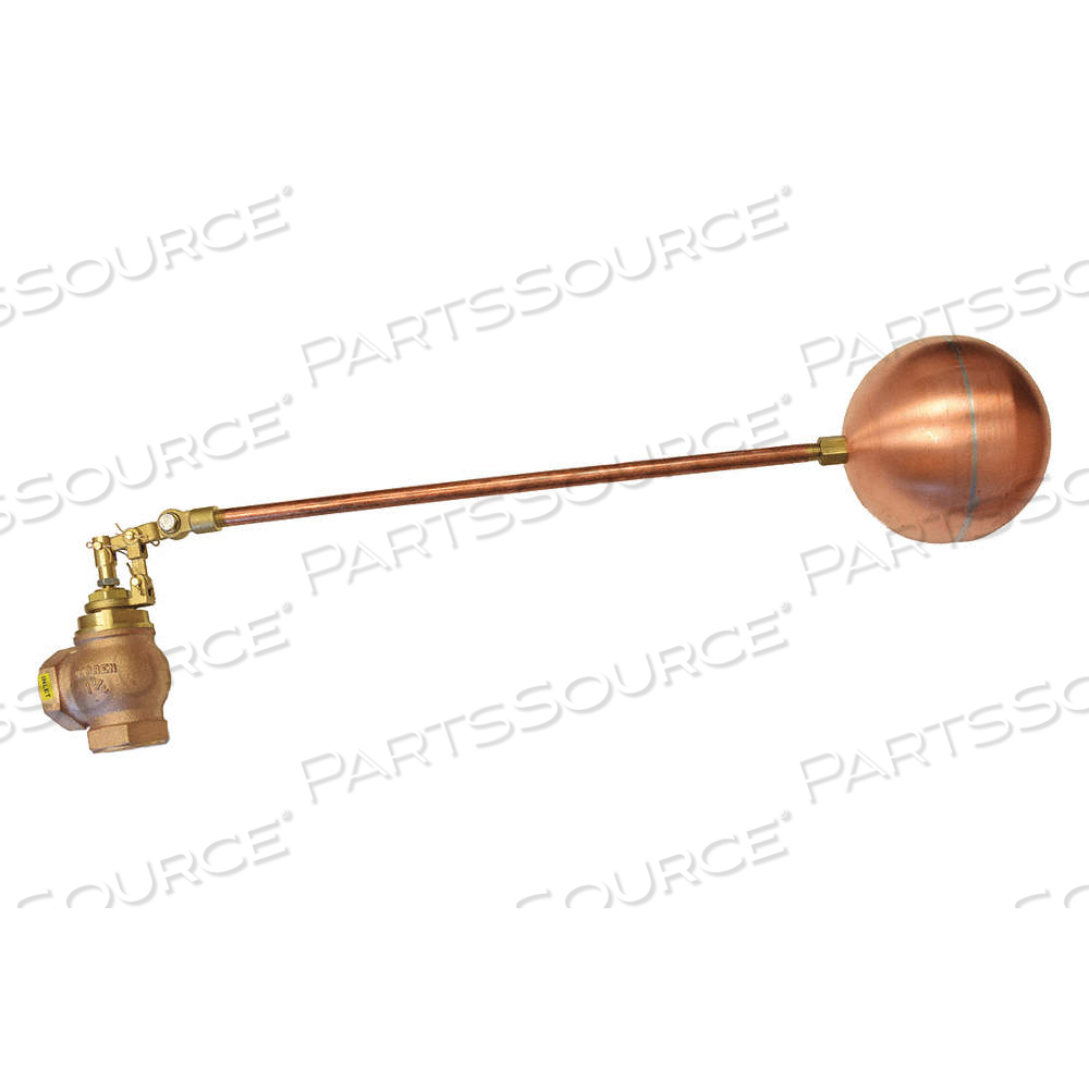 FLOAT VALVE ASSEMBLY, FOR WATER MEDIA, ANGLE VALVE BODY, CYLINDRICAL, BRONZE, FNPT by Approved Vendor FLOAT VALVE ASSEMBLY, FOR WATER MEDIA, ANGLE VALVE BODY, CYLINDRICAL, BRONZE, FNPT by Approved Vendor