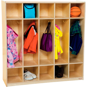 FIVE SECTION LOCKER by Wood Designs