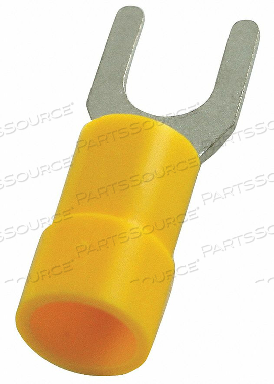FORK TERMINAL STD #8 STUD YELLOW PK50 by Power First FORK TERMINAL STD #8 STUD YELLOW PK50 by Power First