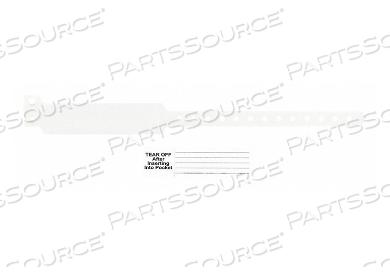 ID WRISTBAND POCKET 11-7/8 IN L PK500 by Identiplus