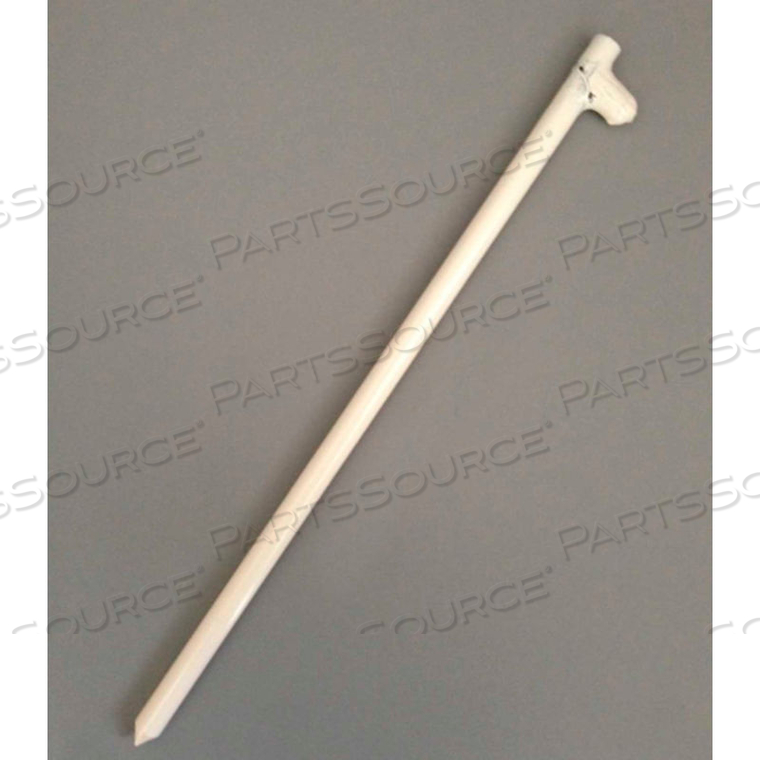 18" FORGED HEAD STAKE, BRIGHT WHITE by Cutshaw Industries 18" FORGED HEAD STAKE, BRIGHT WHITE by Cutshaw Industries