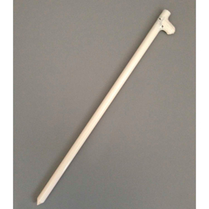 18" FORGED HEAD STAKE, BRIGHT WHITE by Cutshaw Industries