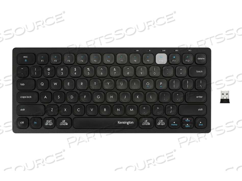 MULTI-DEVICE DUAL WIRELESS COMPACT KEYBOARD, KEYBOARD, WIRELESS, 2.4 GHZ, BLUETOOTH 3.0, BLUETOOTH 5.0, US, BLACK MULTI-DEVICE DUAL WIRELESS COMPACT KEYBOARD, KEYBOARD, WIRELESS, 2.4 GHZ, BLUETOOTH 3.0, BLUETOOTH 5.0, US, BLACK