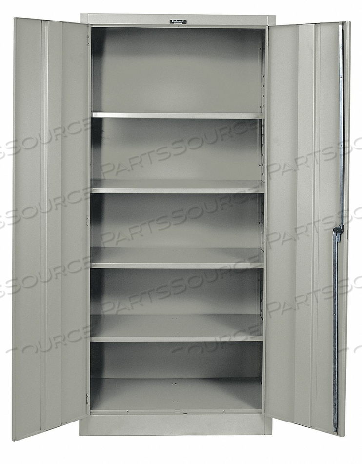 400 SERIES STORAGE CABINET, 48"WX18"DX72"H, GRAY, ASSEMBLED by Hallowell