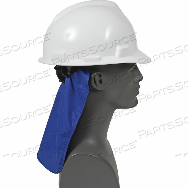 6717 COOLING HARD HAT PAD W/ NECK SHADE, SOLID BLUE, ONE SIZE by Ergodyne